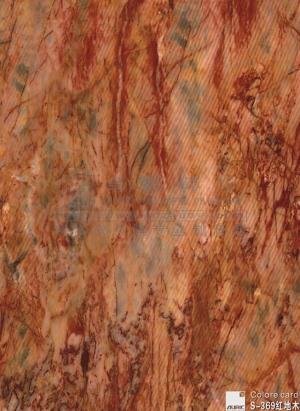 大理石紋轉印膜-S369紅地木